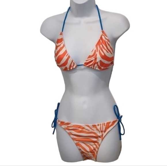 Op Zebra Striped Bikini - Picture 1 of 5